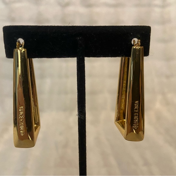 Vince Camuto Gold with Baquettes Geometric Earrings - Picture 7 of 9